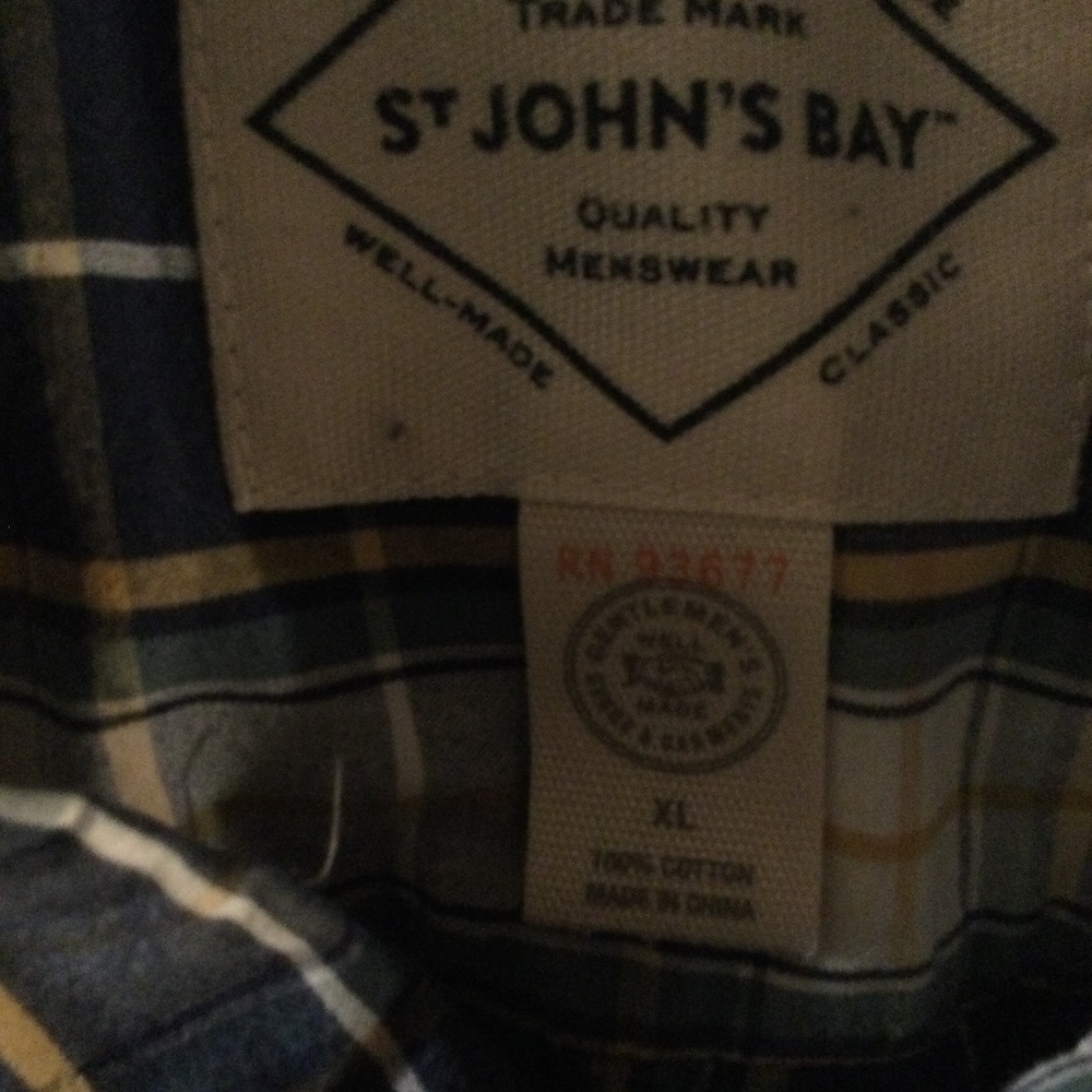 St.Johns Bay Casual Button Down Shirt - Picture 5 of 5